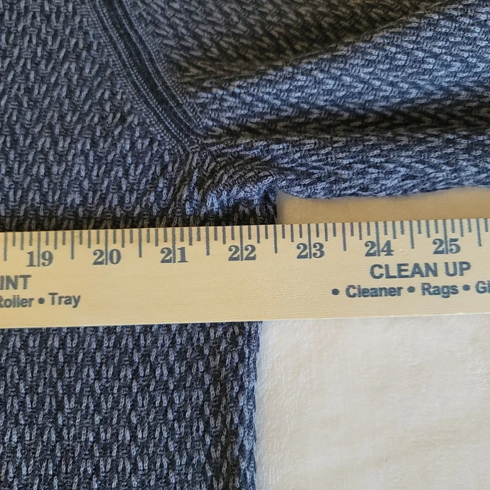 Hugo Boss Kanadrin Sweater Mens XXL Grey Blue Micro Pattern Crew Neck Wool Blend